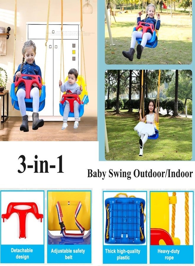 LEVGRY 3-in-1 Baby Toddler Swing with 4 Sandbags, Toddler Swing for Outdoor/Indoor Backyard Play, Kids Swing Set with a Foldable Metal Stand, Easy to Assemble & Store - Image 3